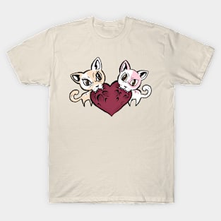 Valentine two cat T-Shirt